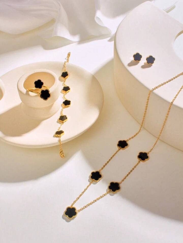 Ensemble de bijoux à 4 piéces Shein 🇫🇷